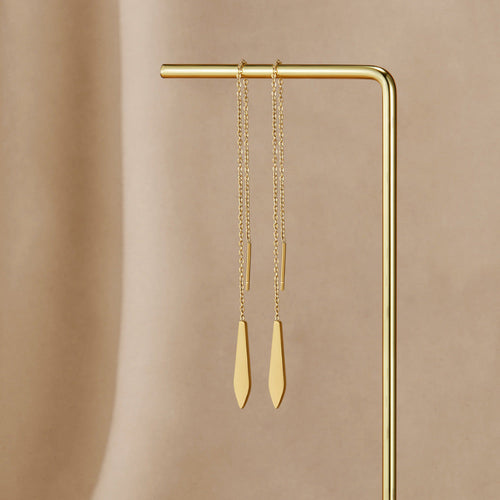 Boucles d'oreilles pompon Dakota dorées
