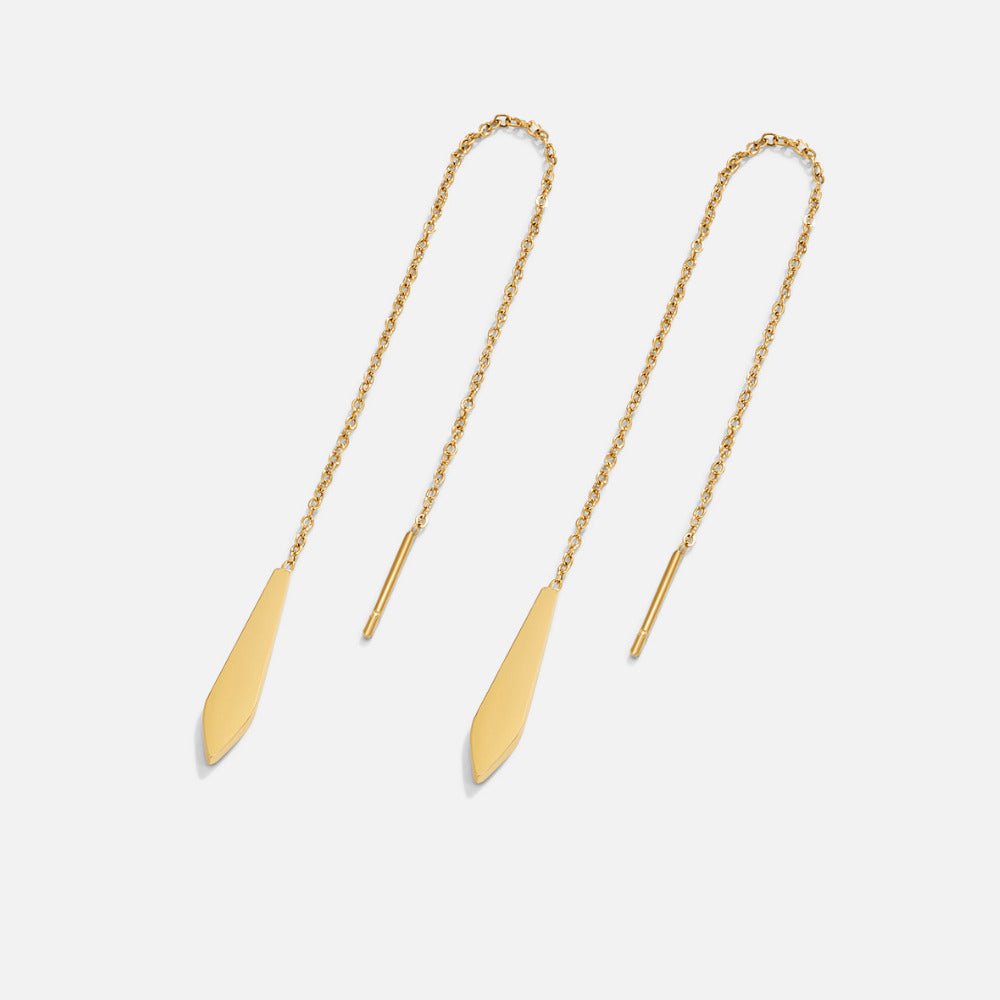 Boucles d'Oreilles Pompon Dakota Dorées