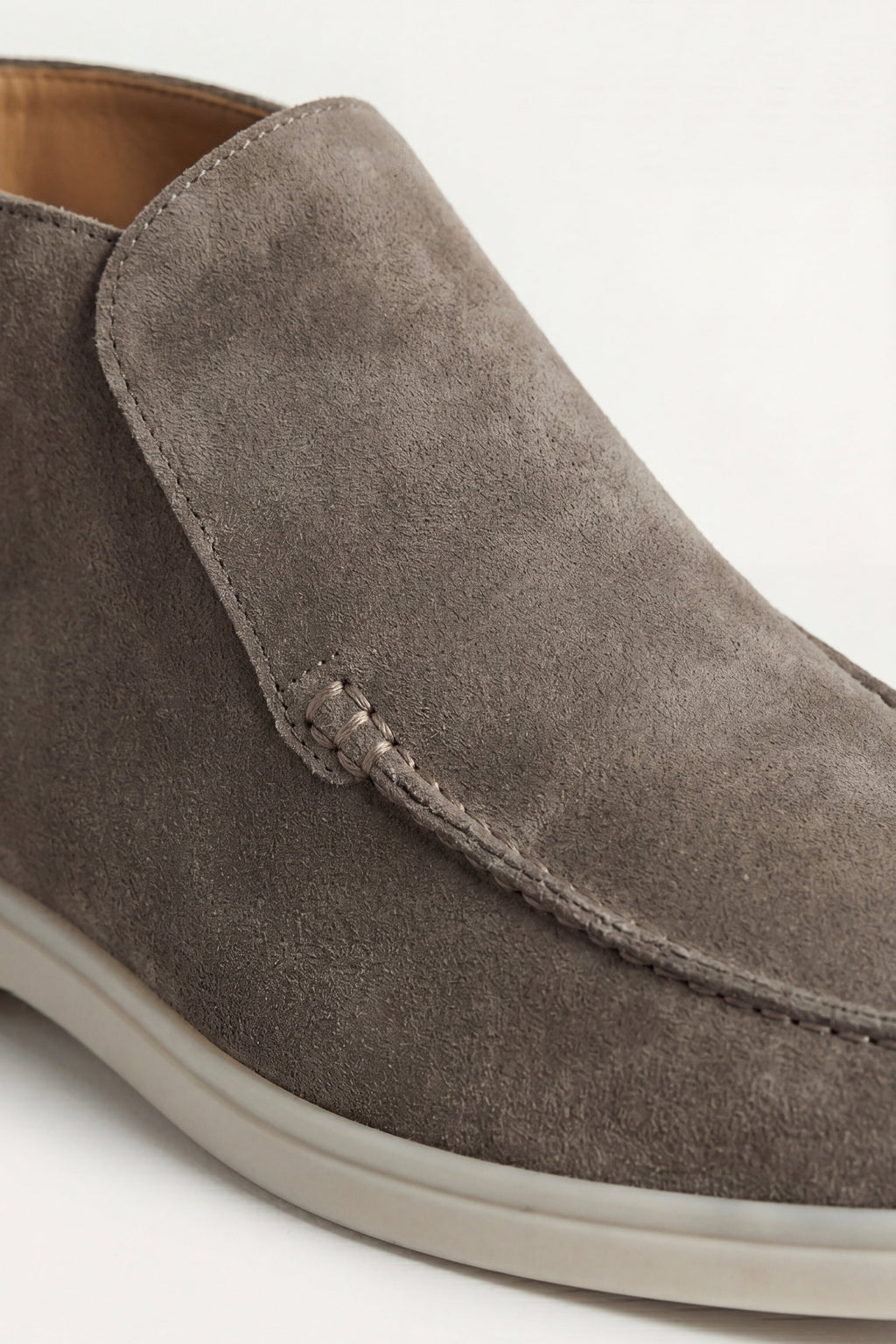 Mocassin Montant Capri Vert Olive — porté