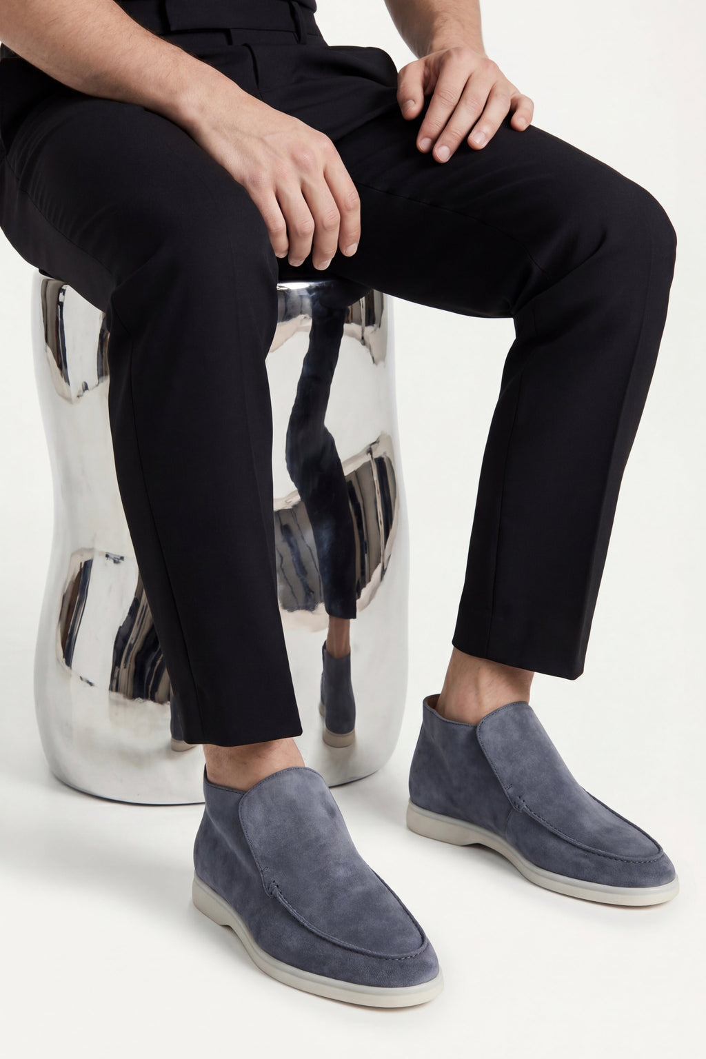 Mocassin Montant Capri Bleu — semelle