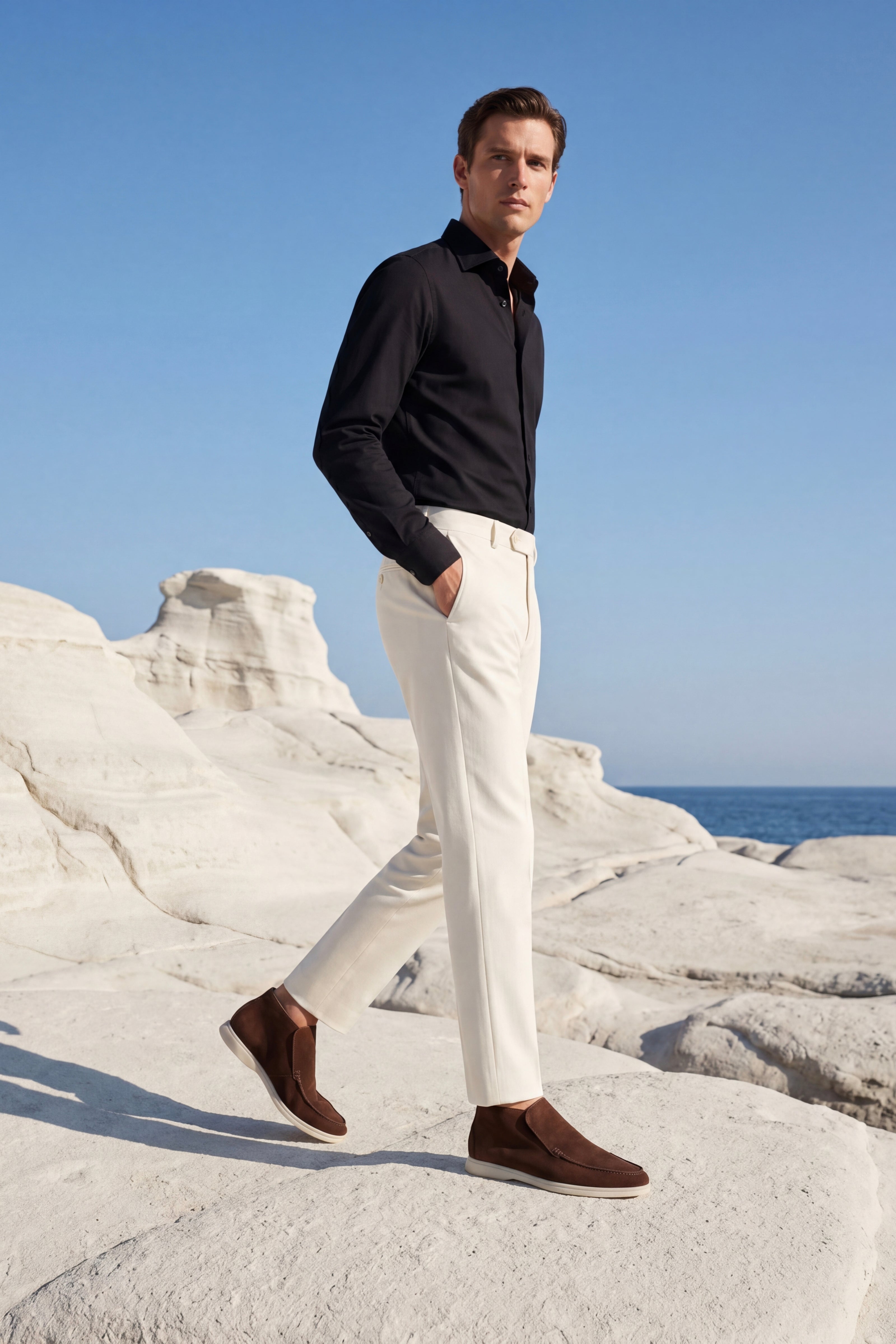 Mocassin Montant Capri Marron — vue arrière
