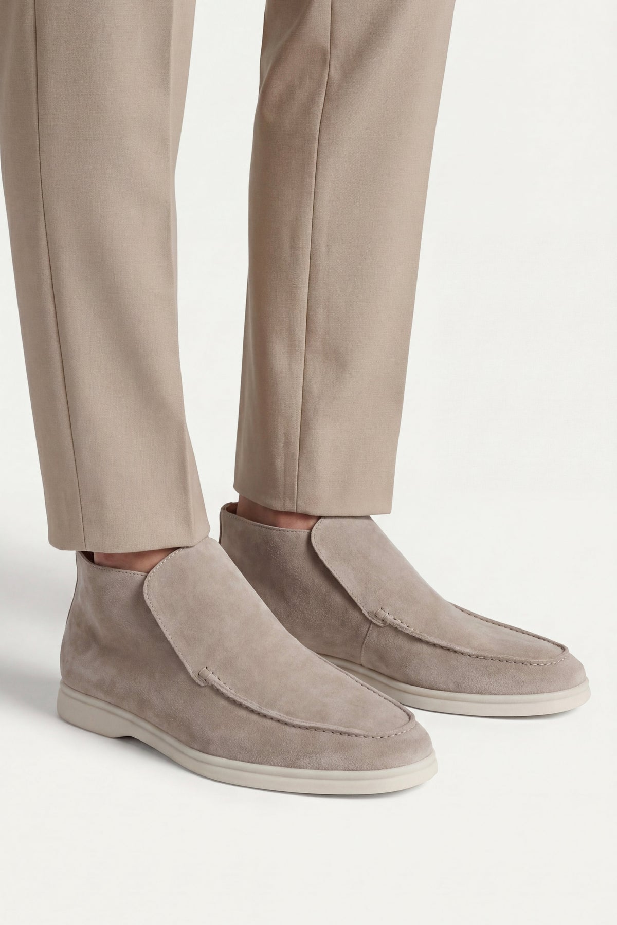Mocassin Montant Capri Taupe — profil