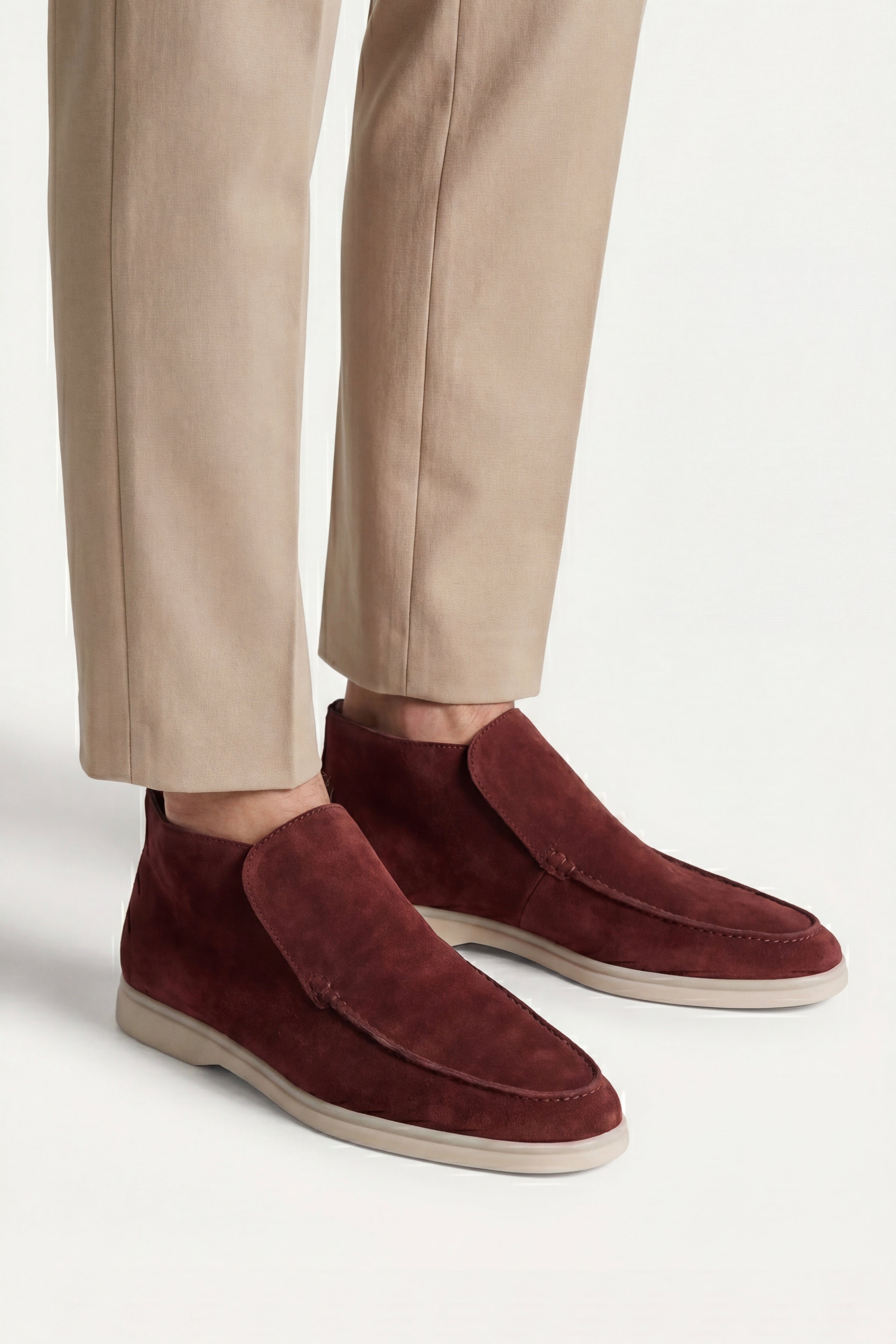 Mocassin Montant Capri Bordeaux — profil