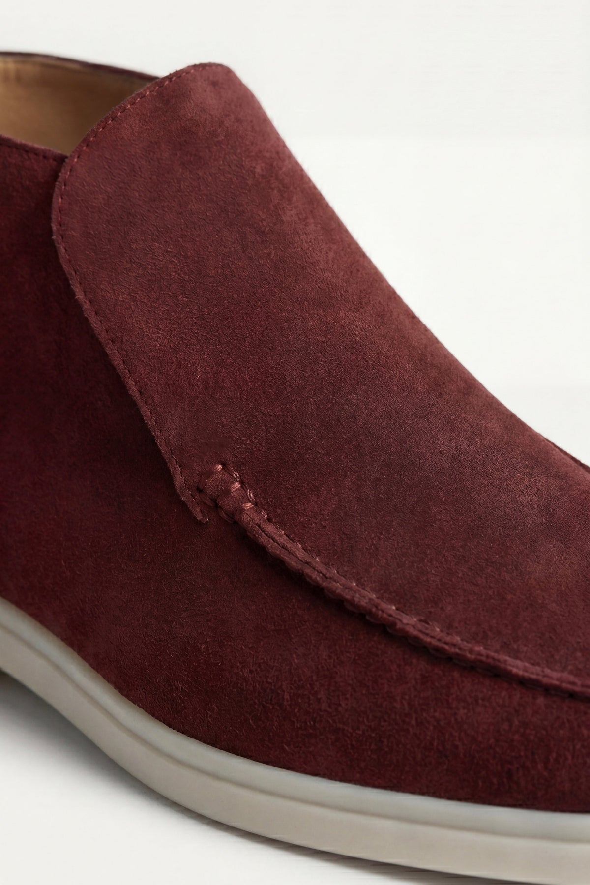 Mocassin Montant Capri Bordeaux — porté