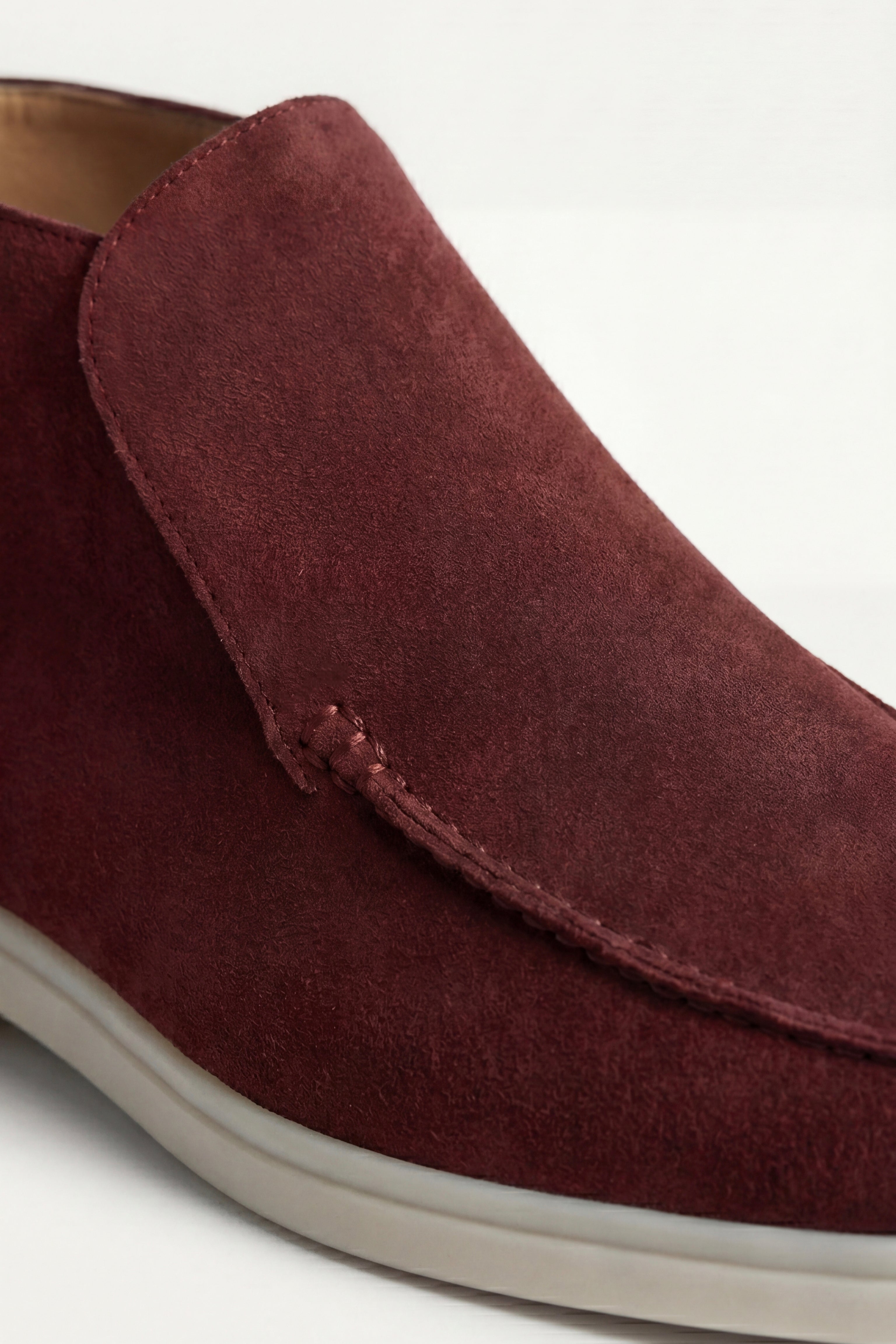 Mocassin Montant Capri Bordeaux — porté
