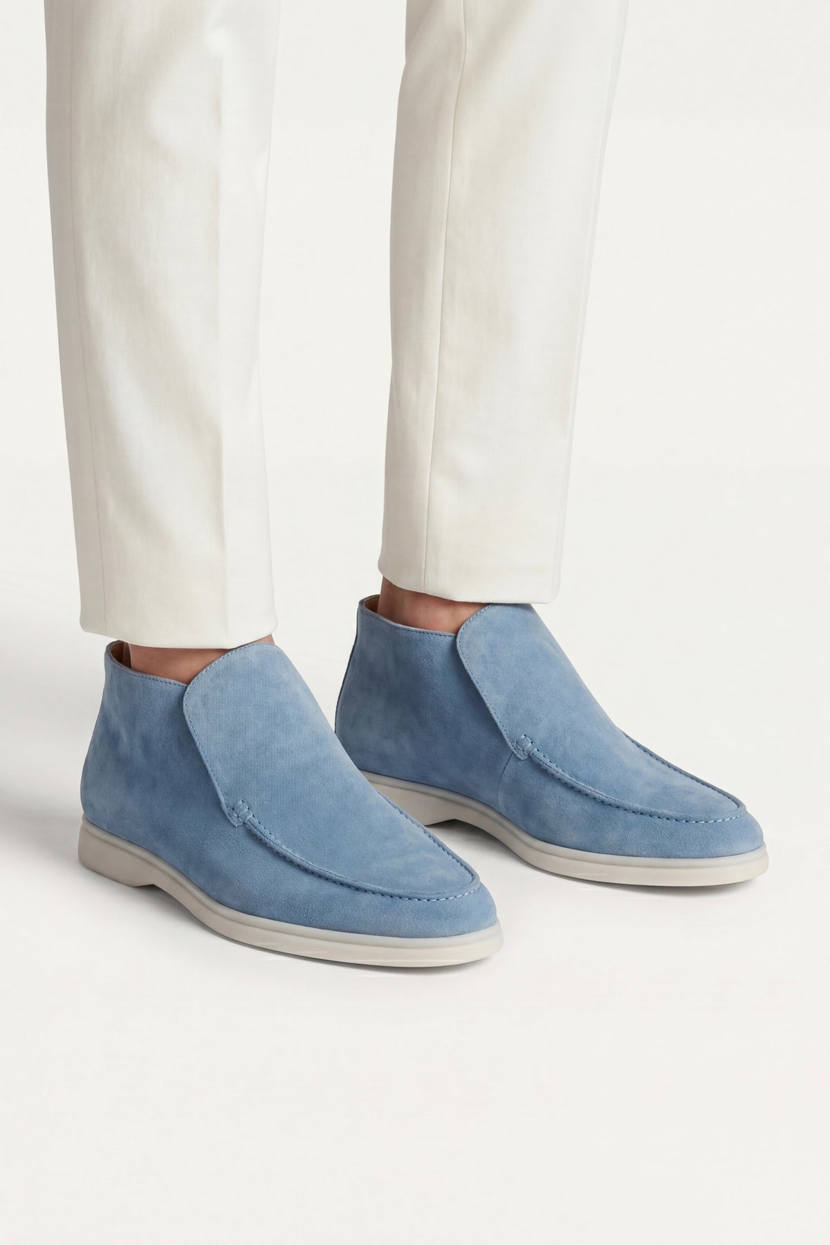 Mocassin Montant Capri Bleu Ciel — profil
