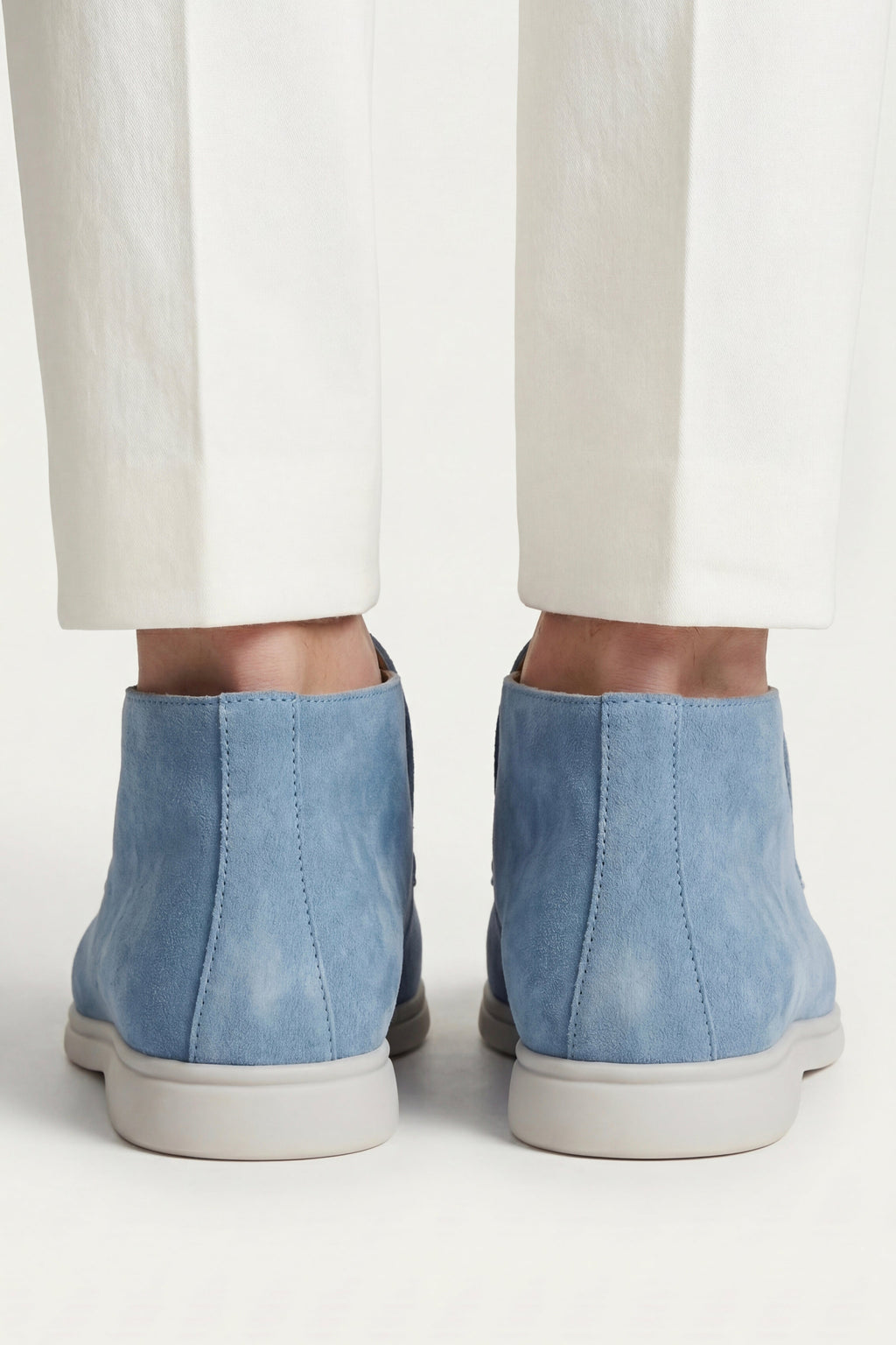 Mocassin Montant Capri Bleu Ciel — détail