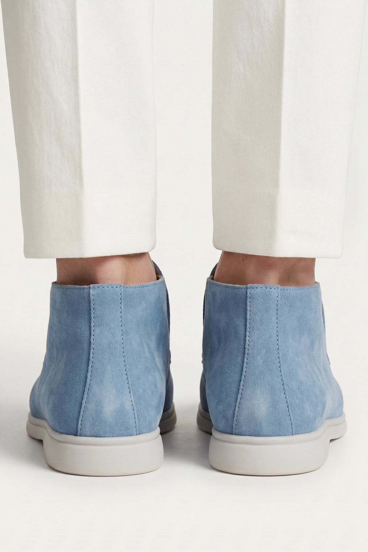 Mocassin Montant Capri Bleu Ciel — détail