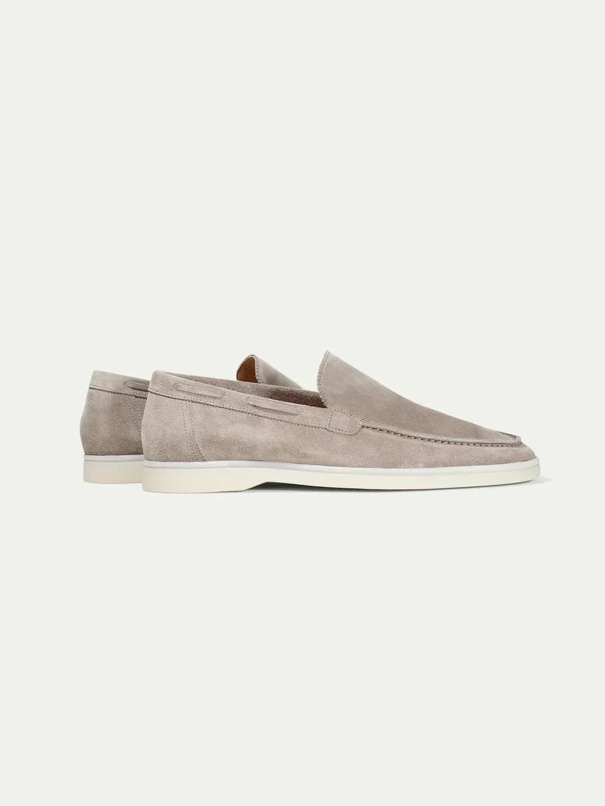 Mocassin gris clair — porté
