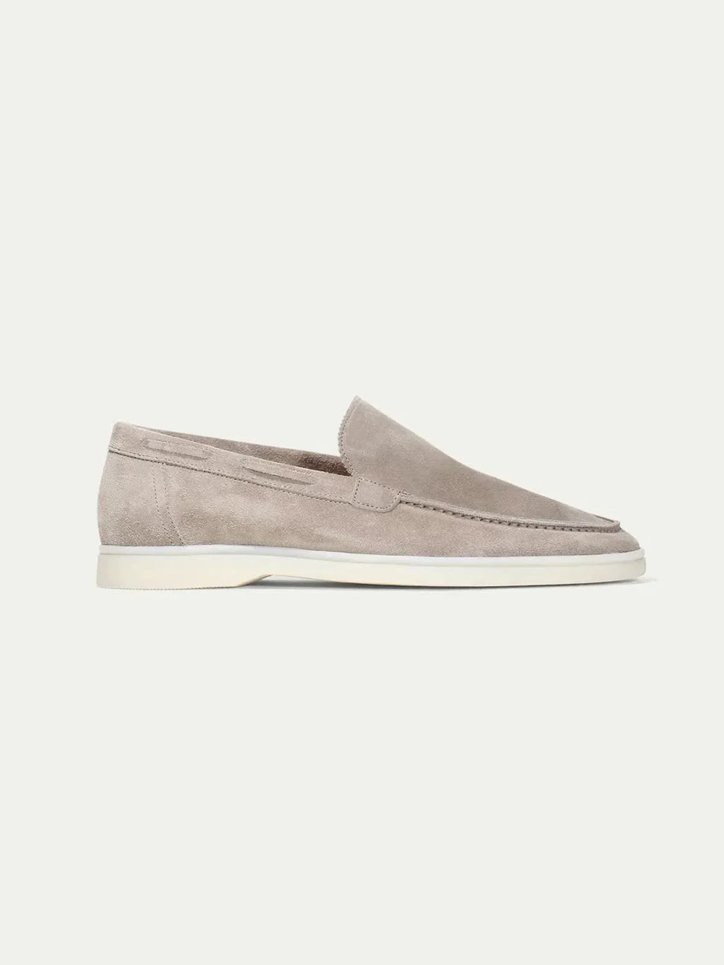 Mocassin Classique en suède gris clair — vue principale