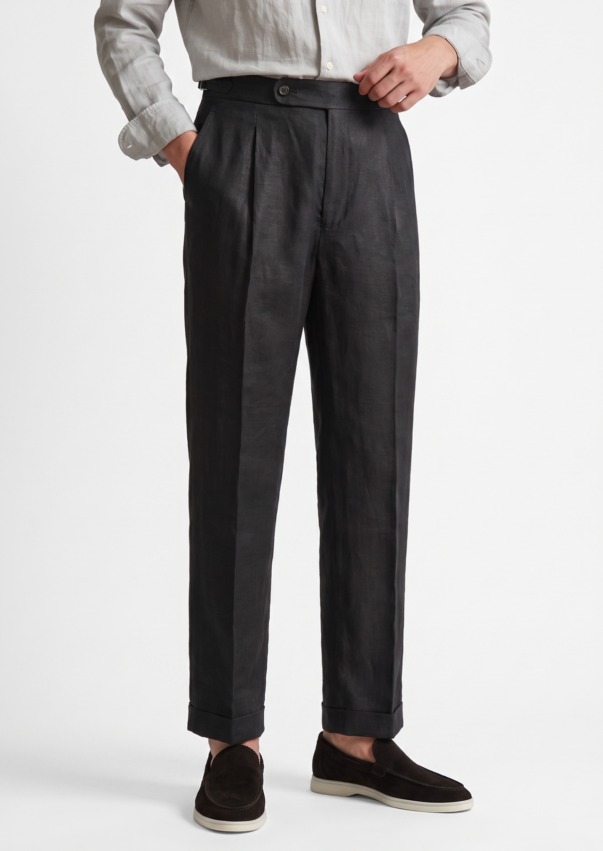 Pantalon côtier à pinces Tuscany noir