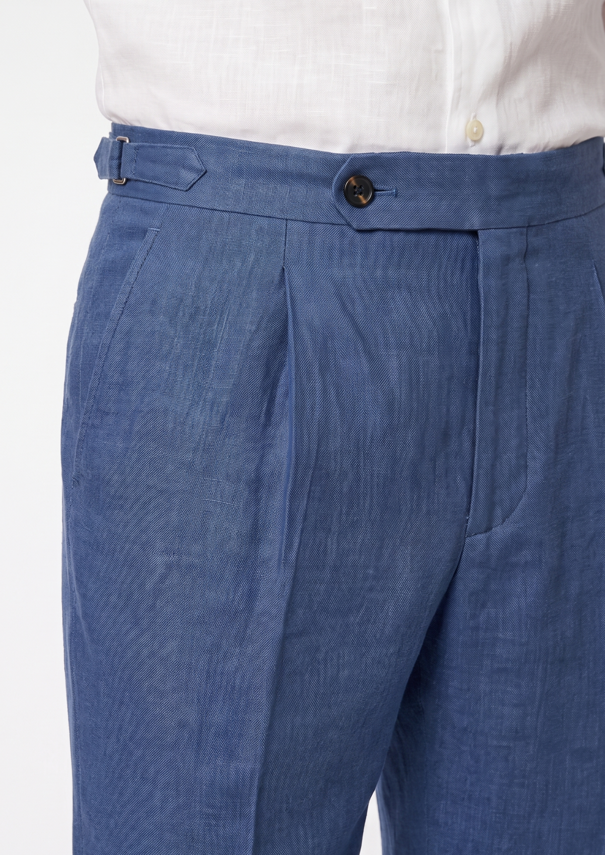 Pantalon côtier à pinces Tuscany bleu