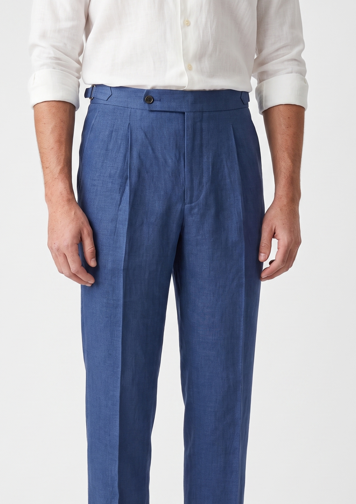 Pantalon côtier à pinces Tuscany bleu