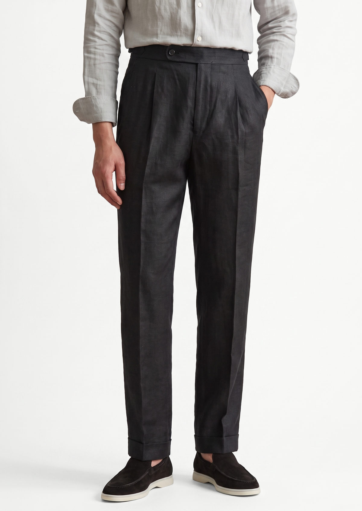 Pantalon côtier à pinces Tuscany noir