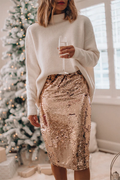 Jupe Midi de Soirée à Sequins (SOLDE)