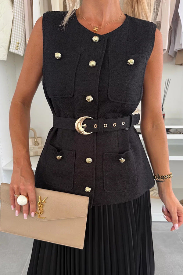 Ensemble Gilet Camélia et Jupe Plissée en Tulle