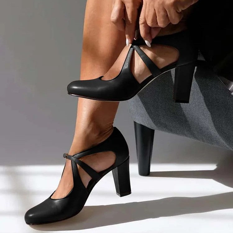 Camille™ · Talons Confort en Cuir Véritable Élégants