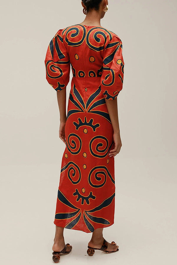 Robe Rayée Style Bohème Tendance