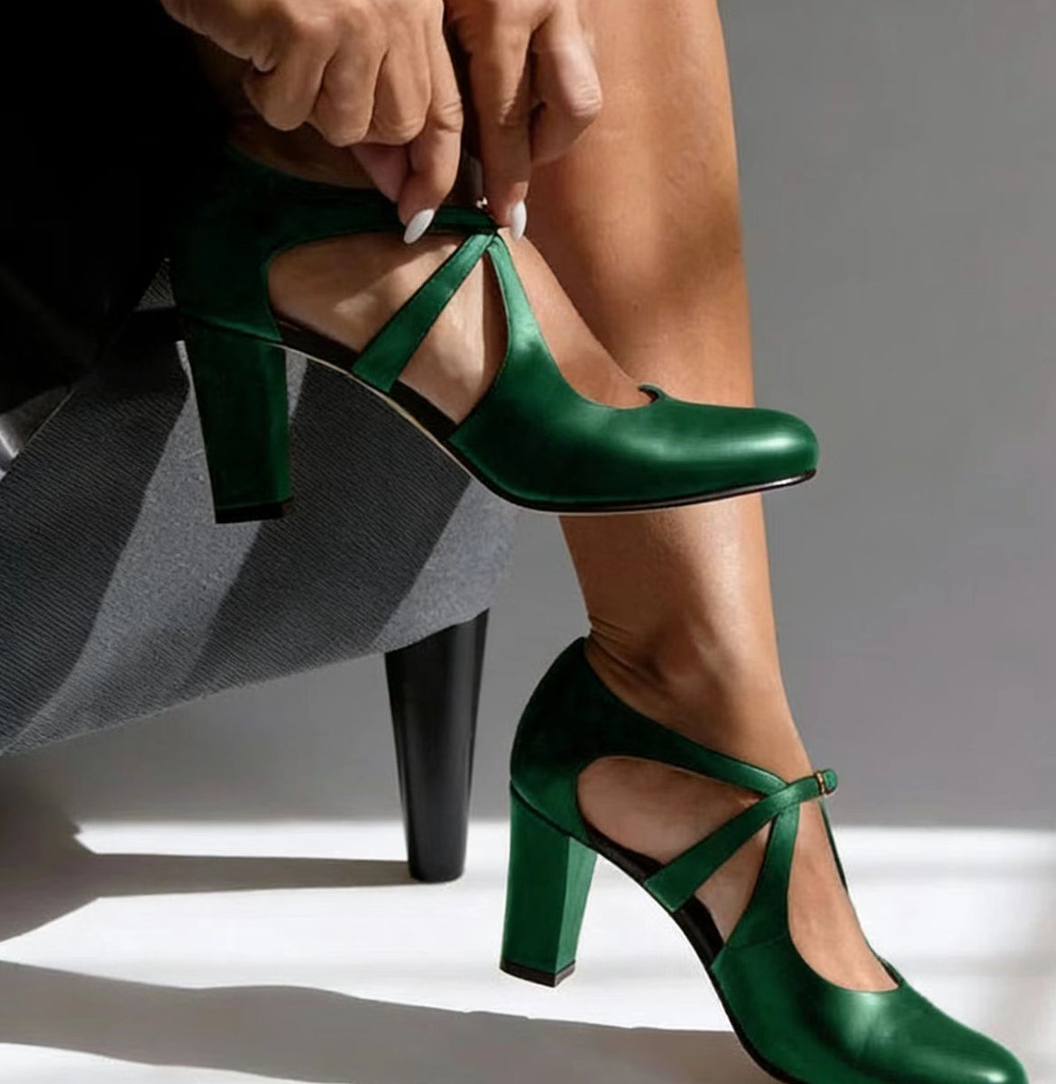 Camille™ · Talons Confort en Cuir Véritable Élégants