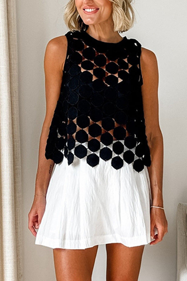 Ensemble Top et Jupe à Pompons
