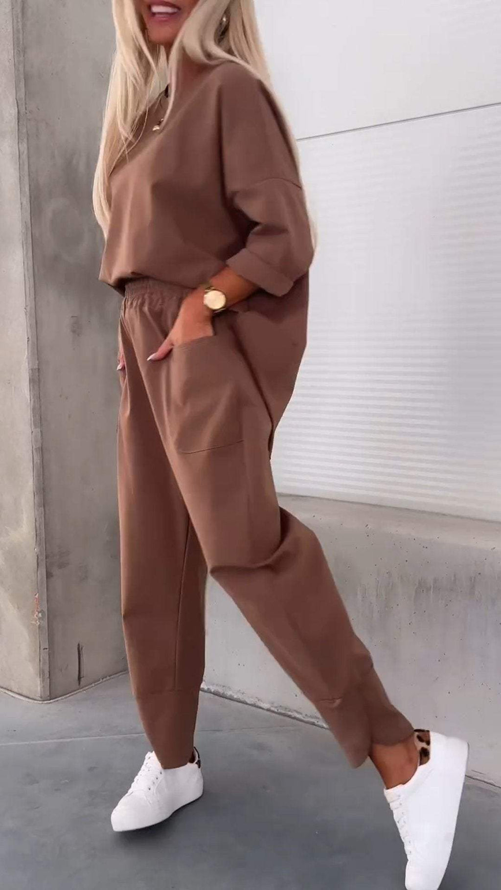 Ensemble T-Shirt Décontracté et Pantalon Crayon