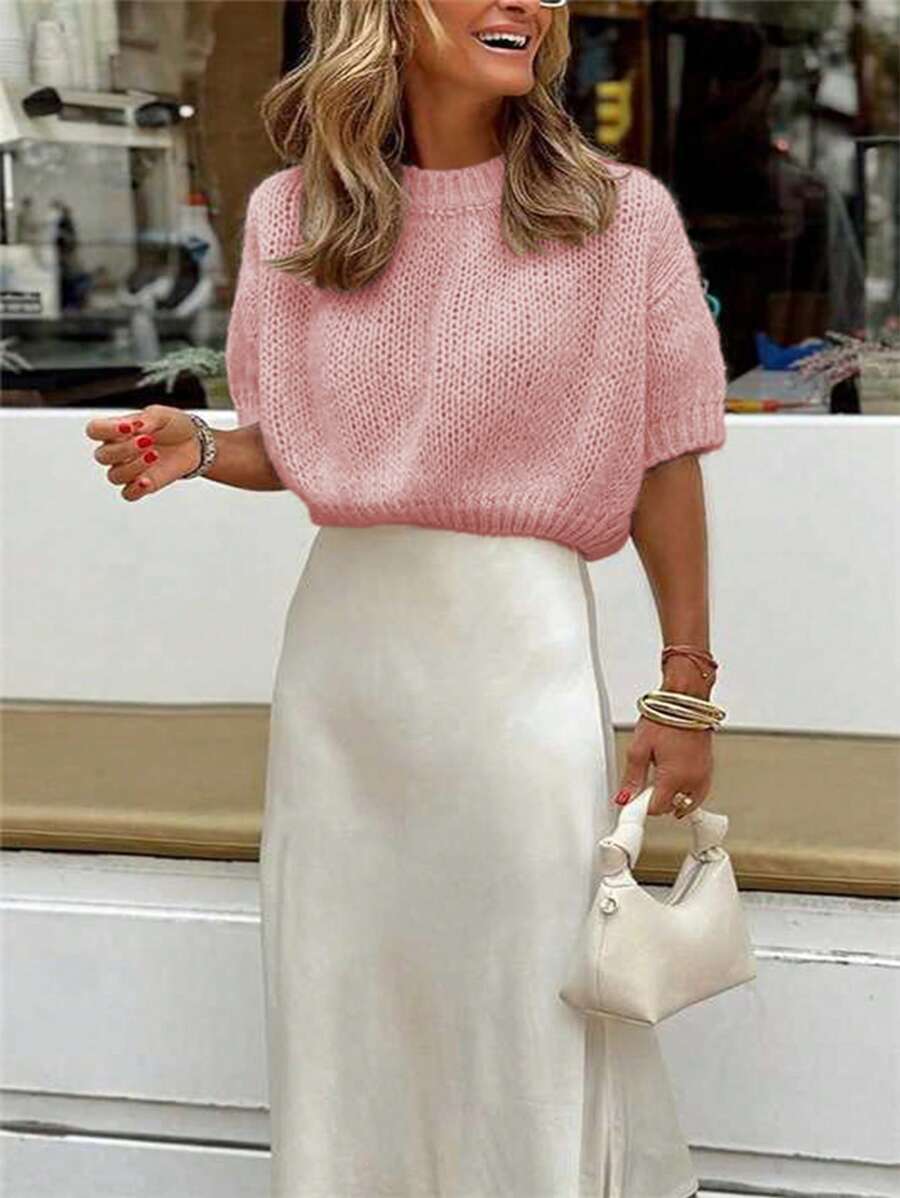 Pull Tricot Col Rond