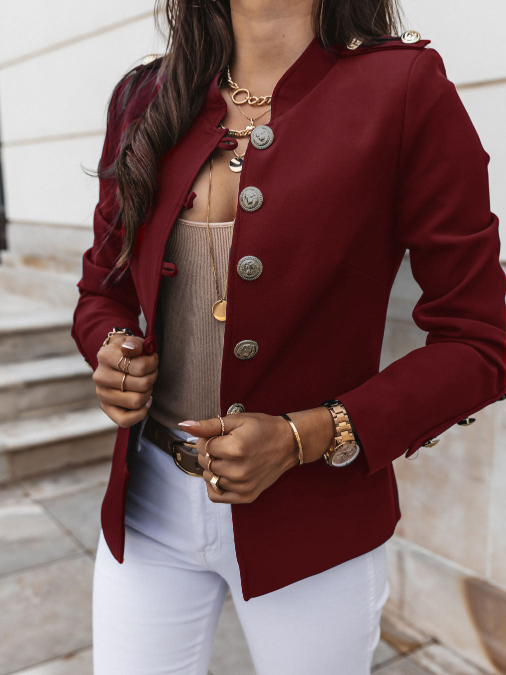 Tailleur Blazer Croisé — 10 Coloris