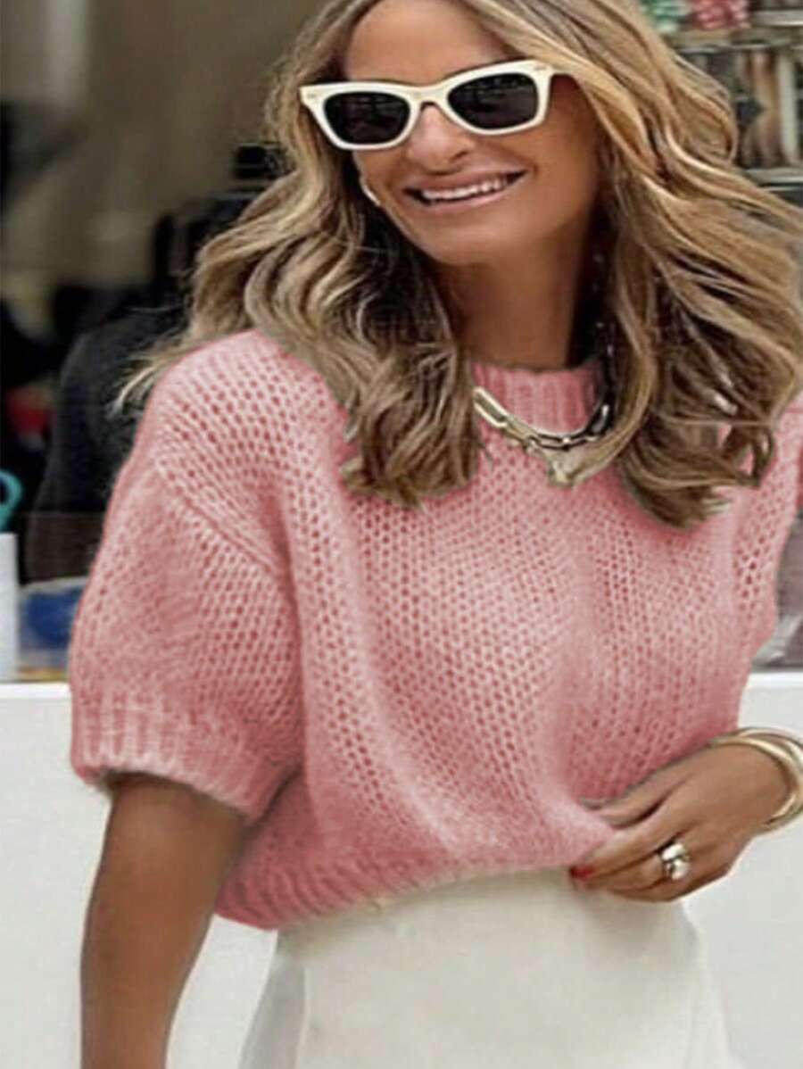 Pull Tricot Col Rond