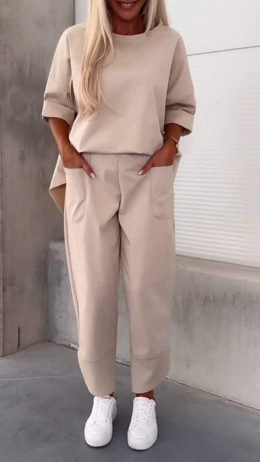 Ensemble T-Shirt Décontracté et Pantalon Crayon