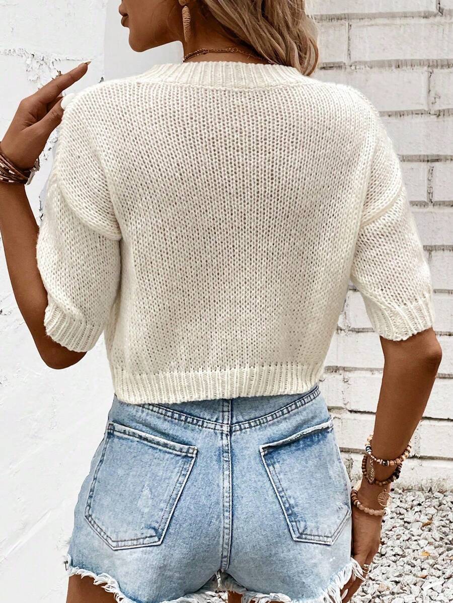 Pull Tricot Col Rond