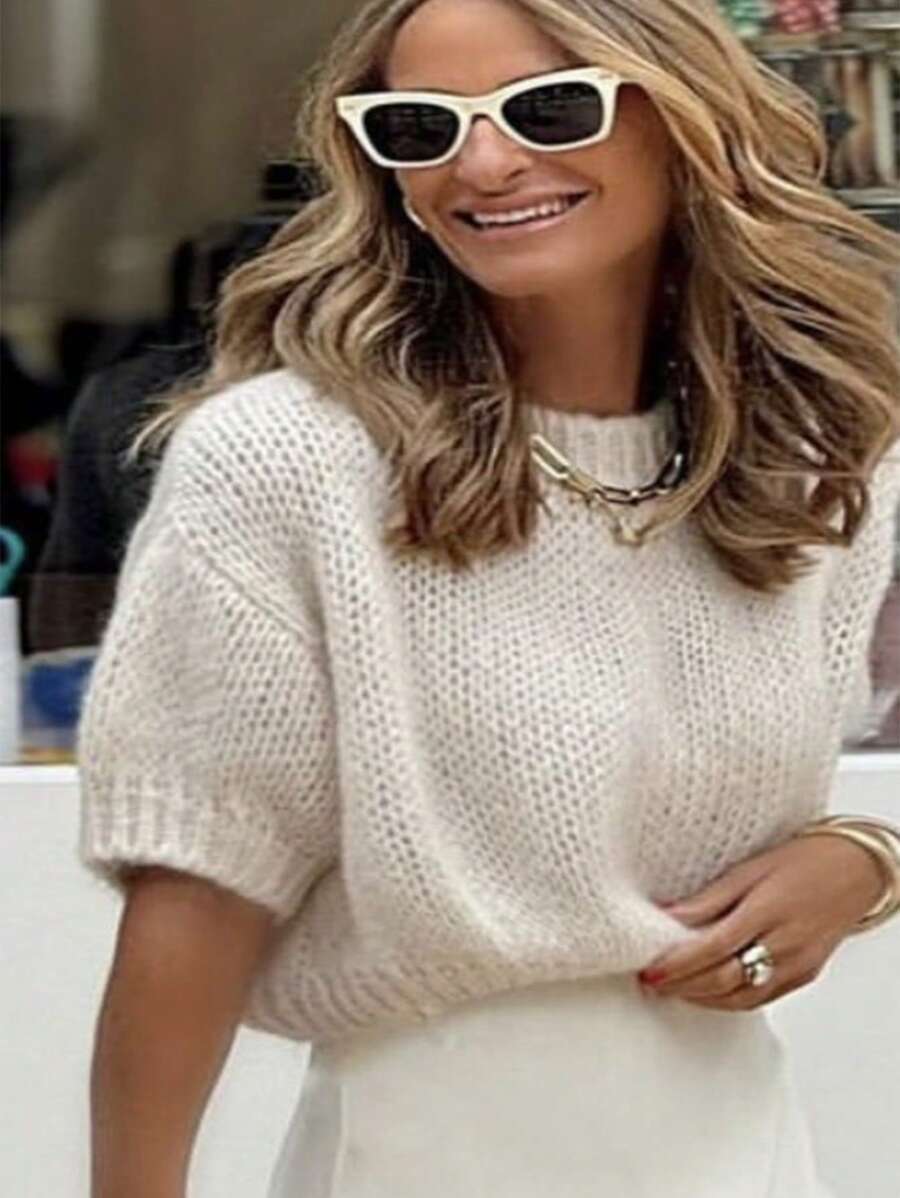 Pull Tricot Col Rond