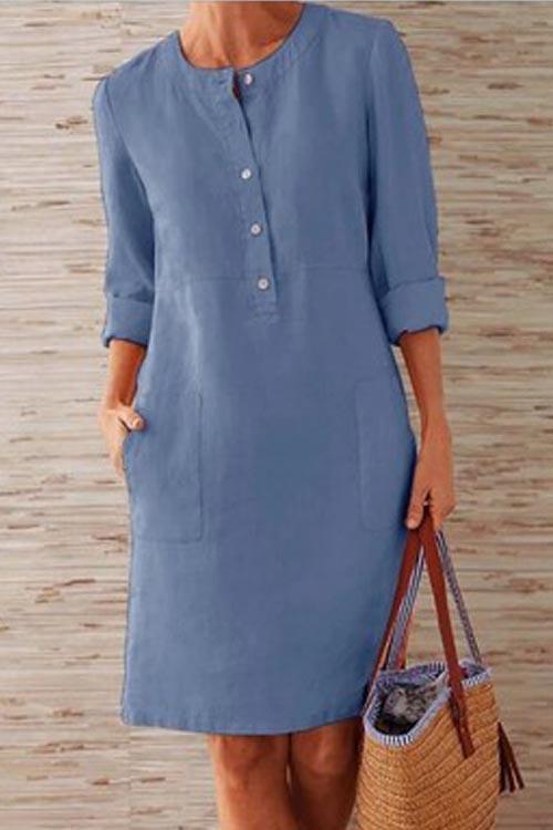 Robe en Coton et Lin