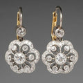 Boucles d'oreilles cristal vintage motif mandala
