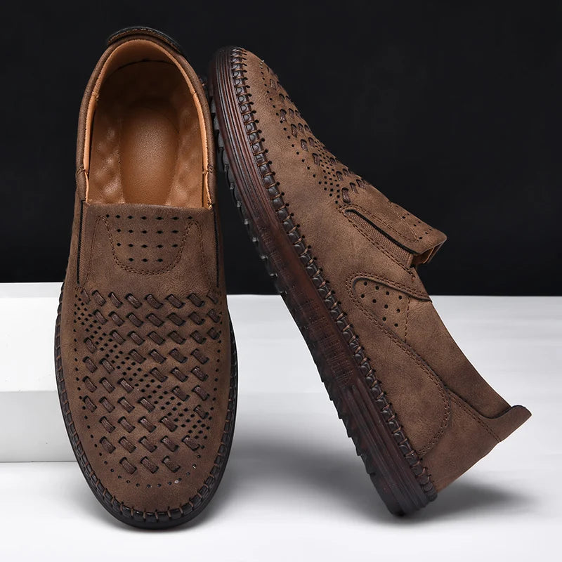 Carter James Mocassin en cuir véritable