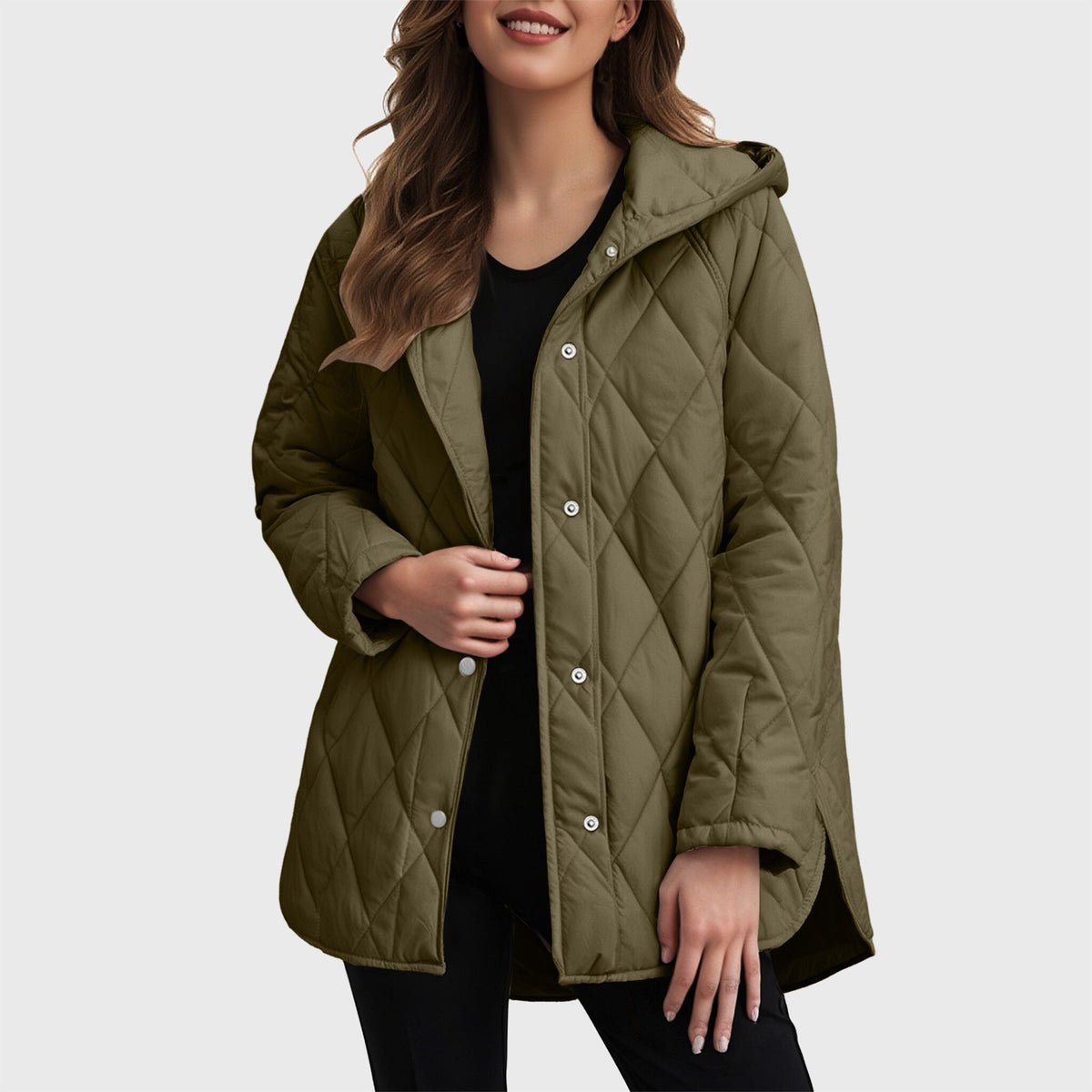 DELPHINE — Manteau à Capuche