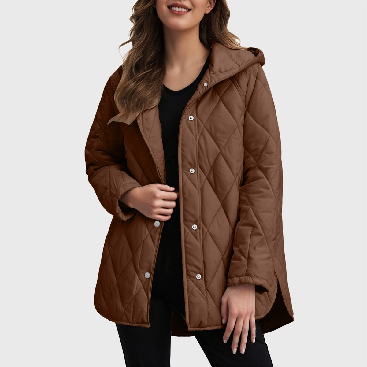 DELPHINE — Manteau à Capuche