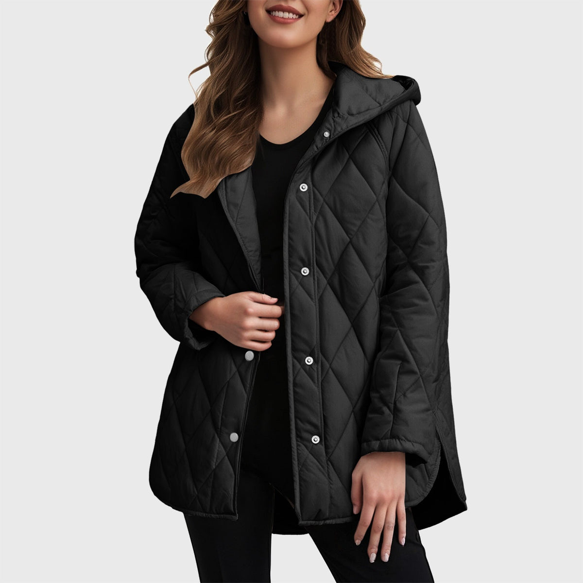 DELPHINE — Manteau à Capuche