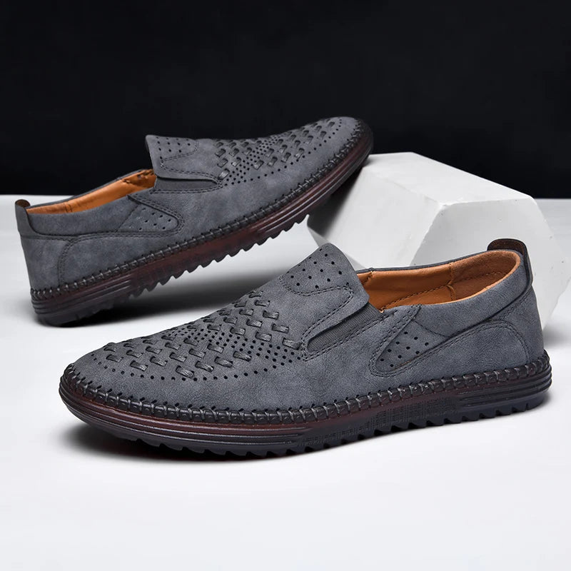 Carter James Mocassin en cuir véritable