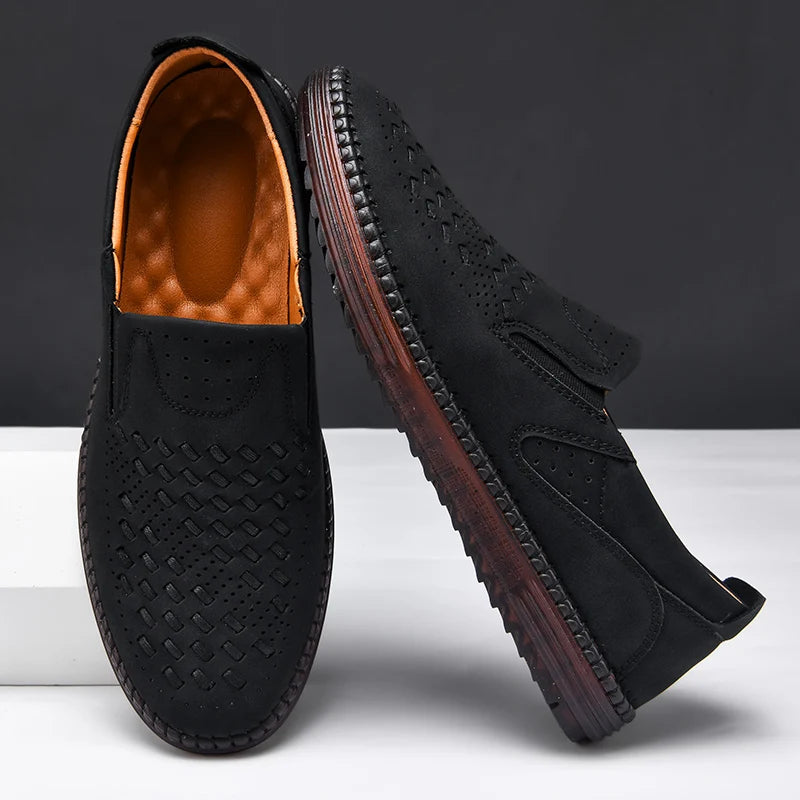 Carter James Mocassin en cuir véritable