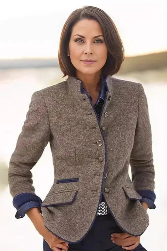 AUDREY — Blazer en Mélange de Laine