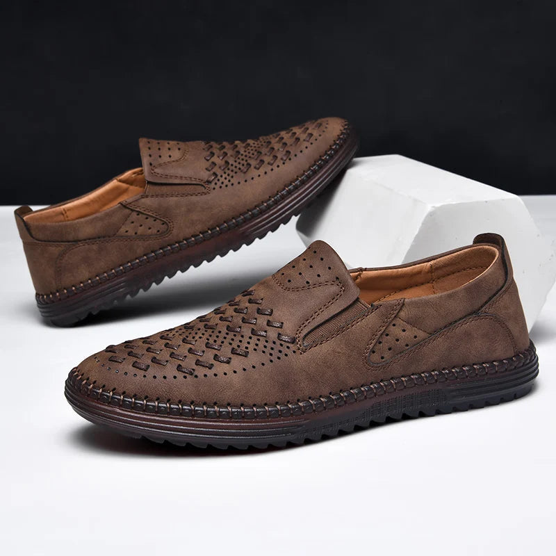 Carter James Mocassin en cuir véritable