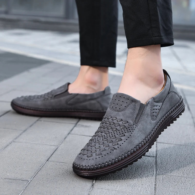 Carter James Mocassin en cuir véritable