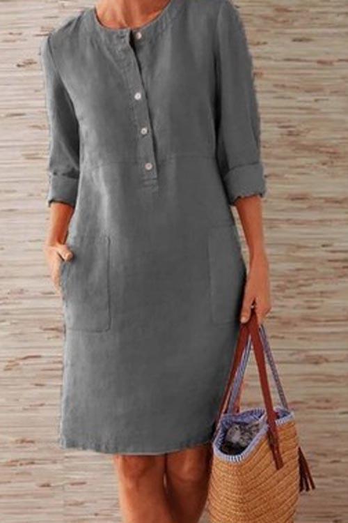 Robe en Coton et Lin