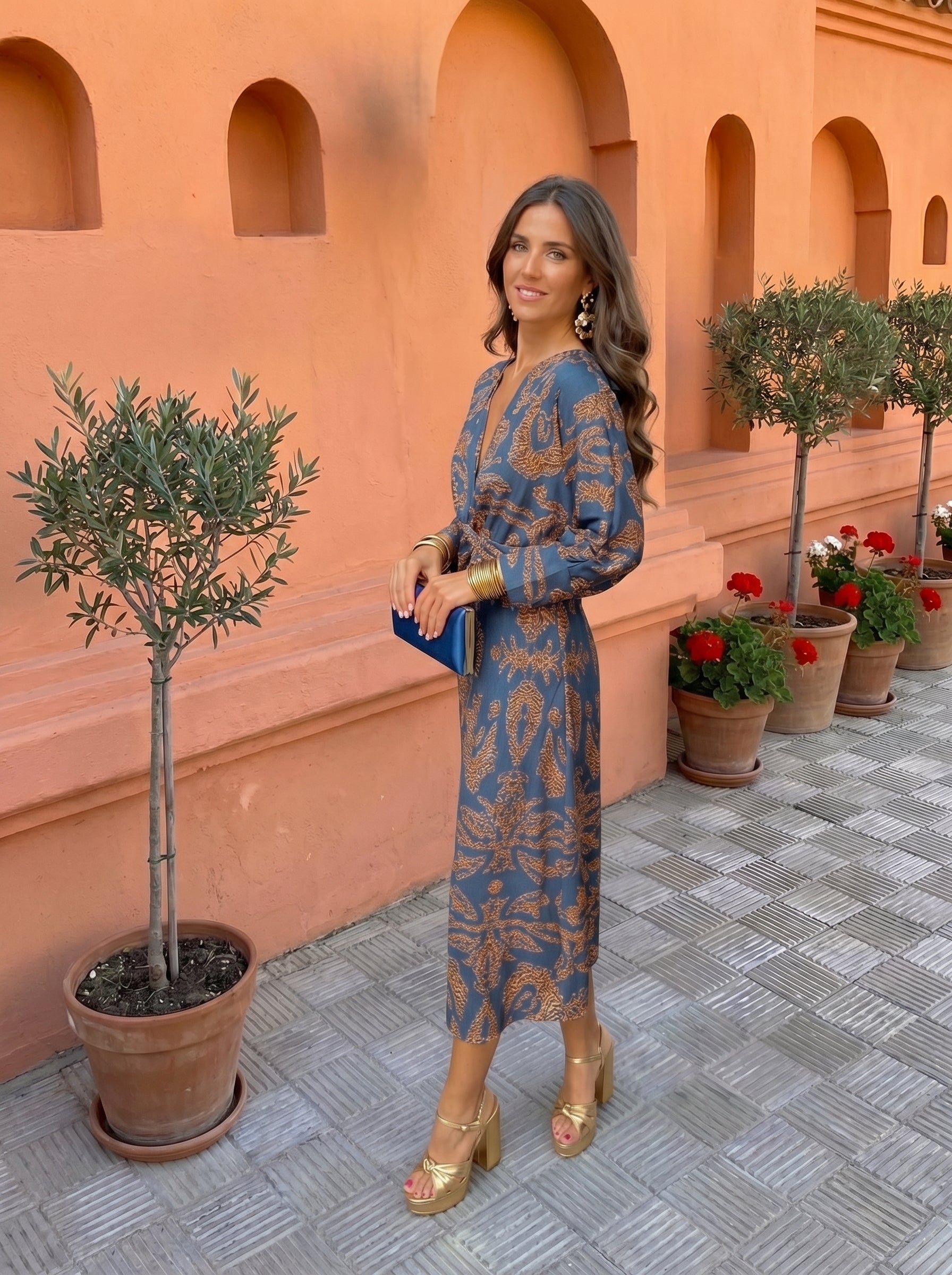 Silvia™ · Robe Midi Imprimée