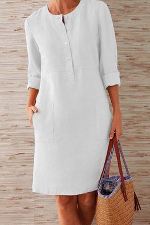 Robe en Coton et Lin