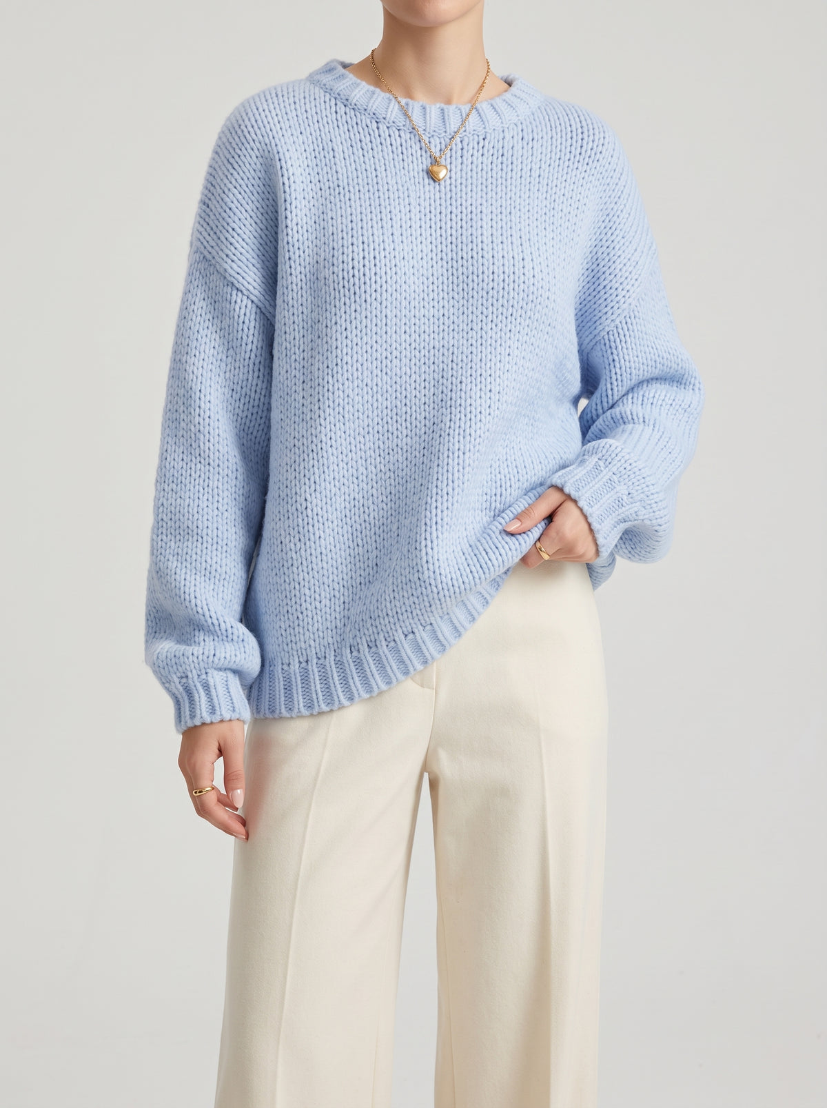 Janella Loose Knit Jumper - Blue