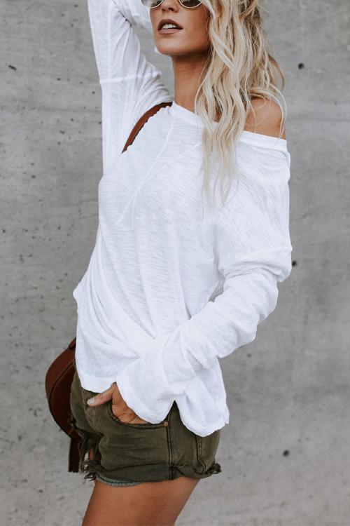 T-Shirt Élégant Basique Uni