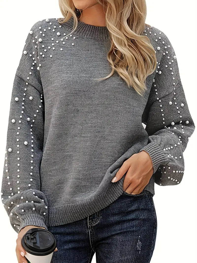 PERRINE — Pull en Maille à Col Rond