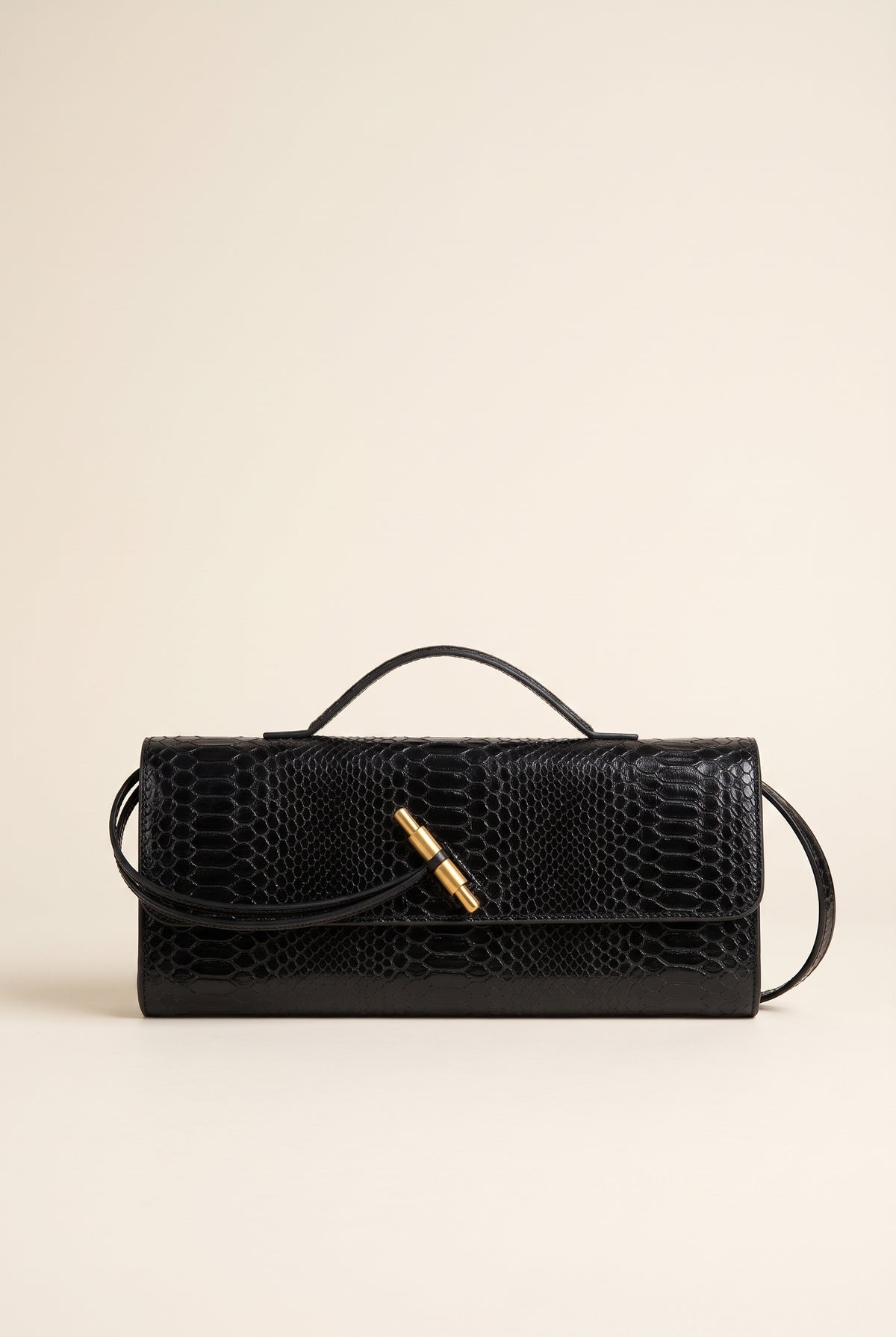 Bianca Croc-Embossed Leather Bag