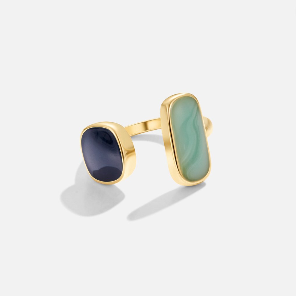 Bague Enveloppante Aigue-Marine